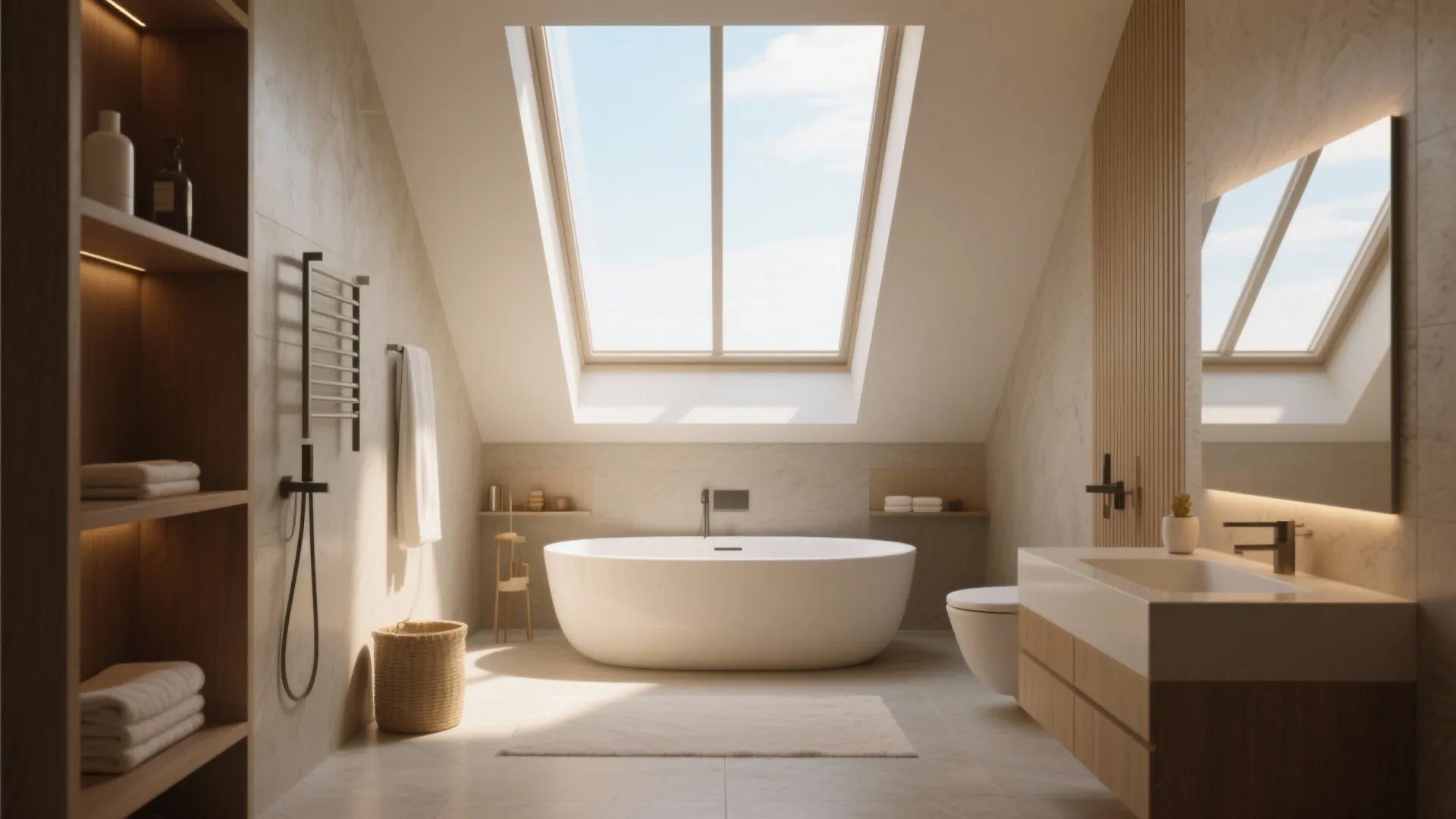 4. Tub Under a Skylight