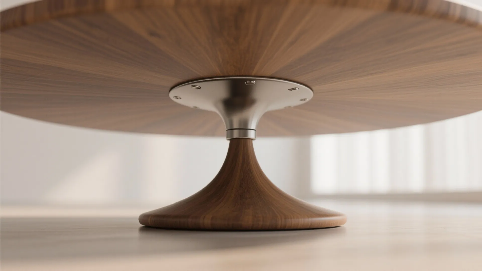 1. Choose a pedestal or tulip base table