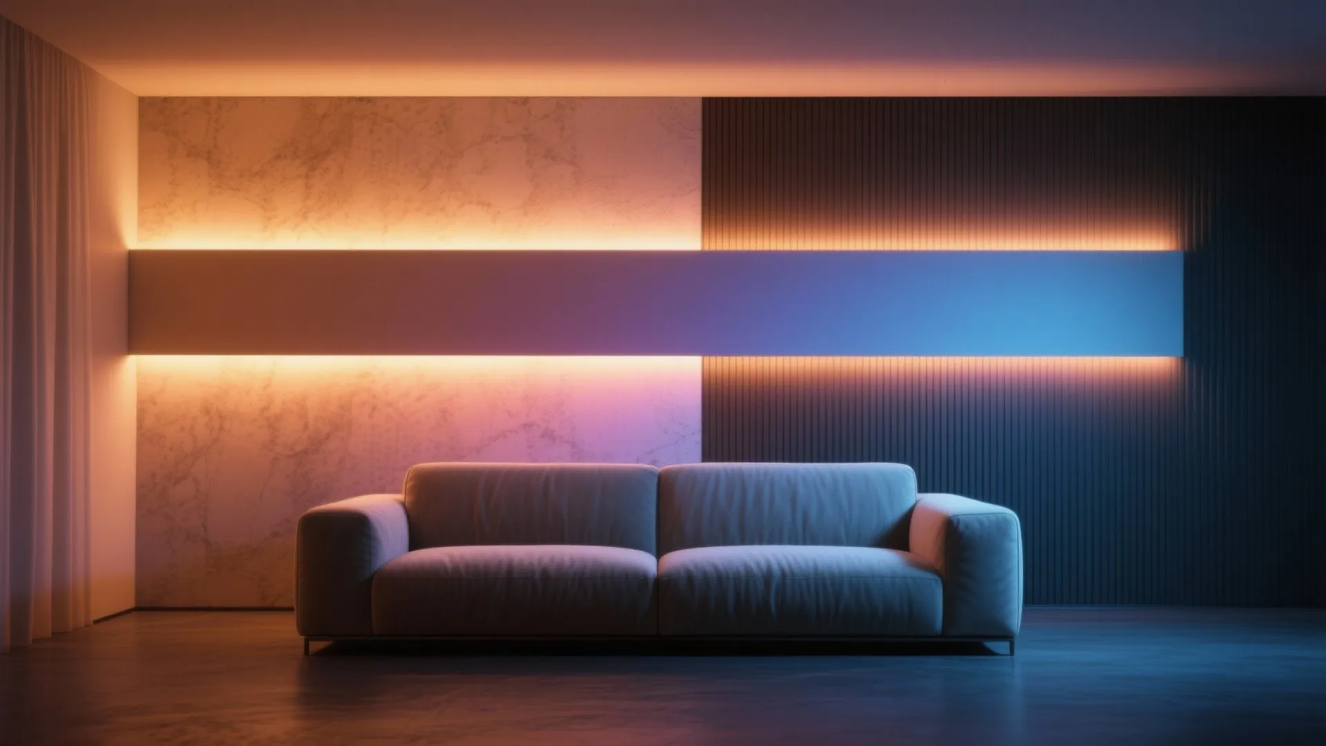 1. Accent Walls with Tunable LEDs