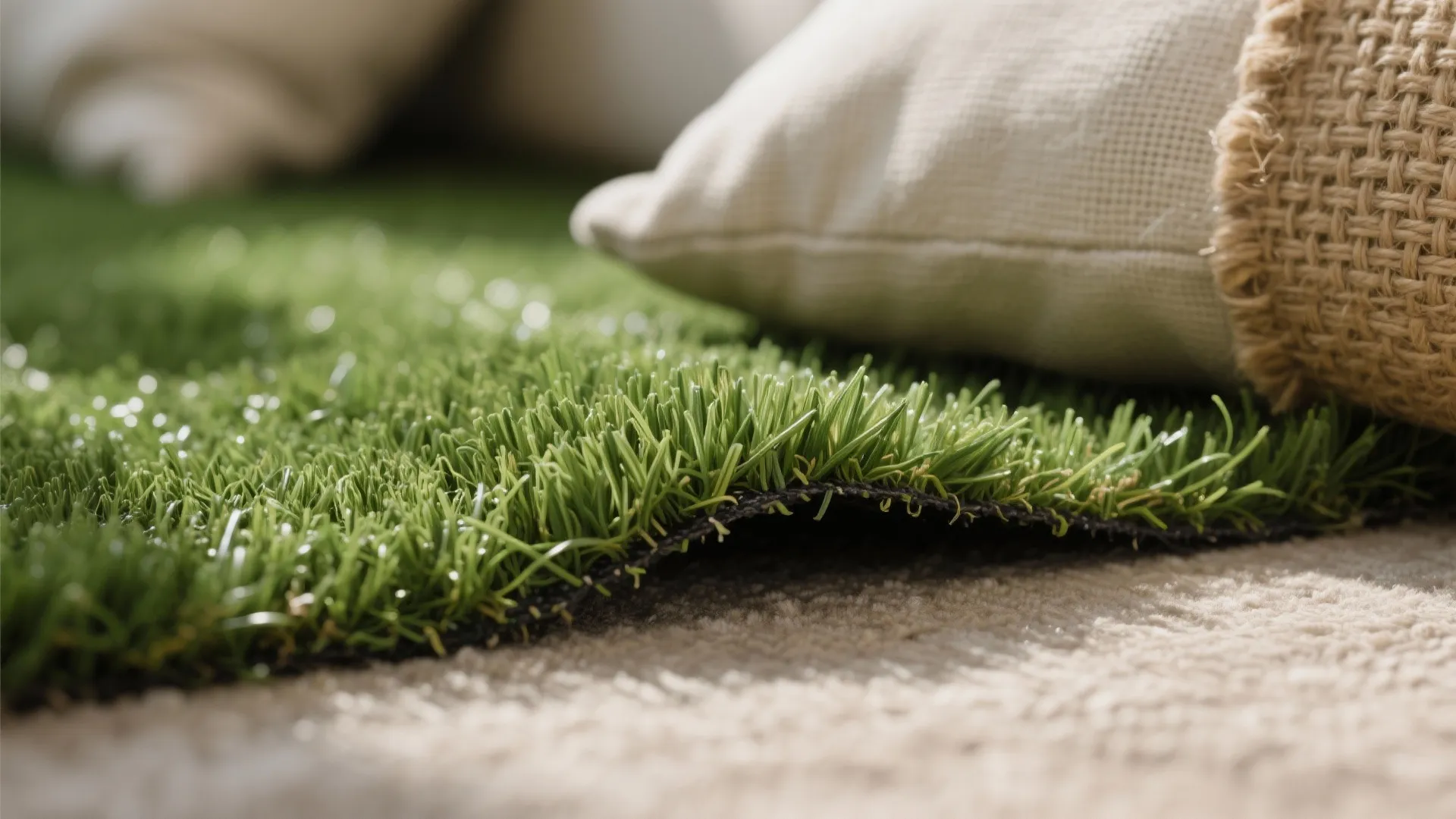 Minimalist Grass Lounge Nook