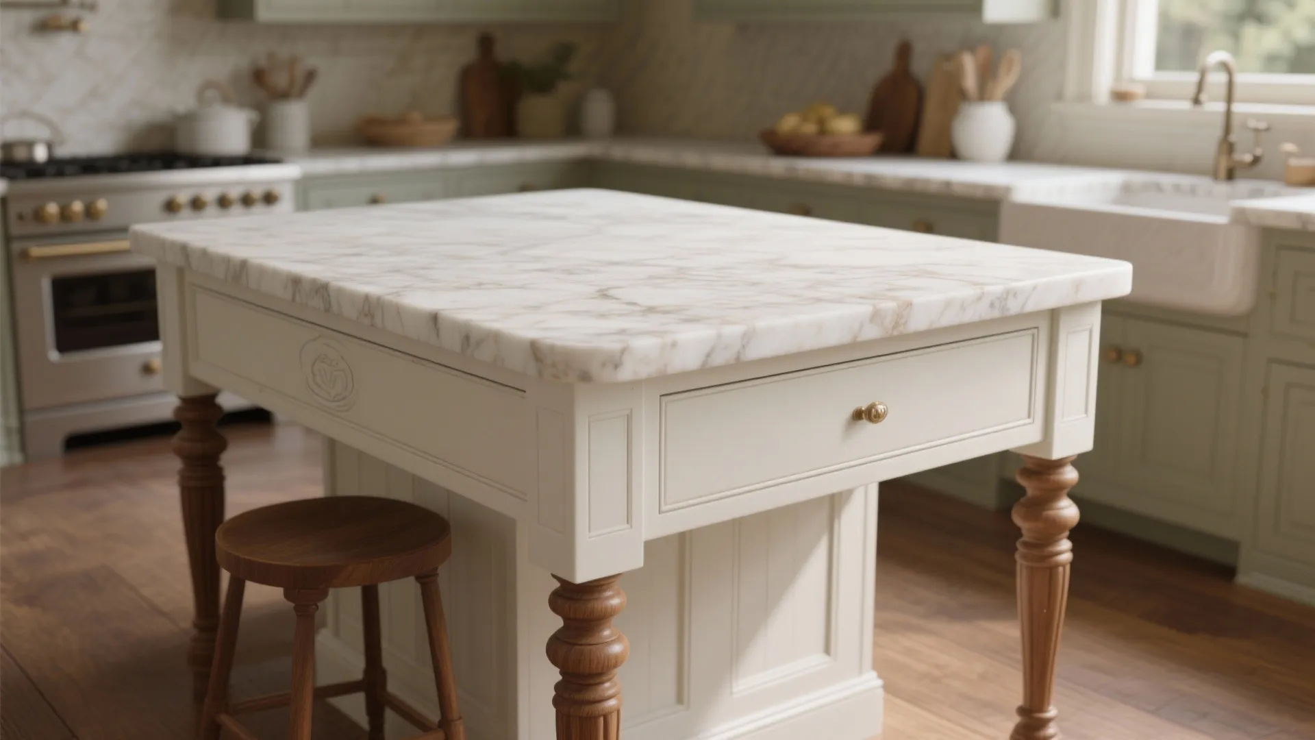 1. Turned Wood Legs for a Timeless Feel