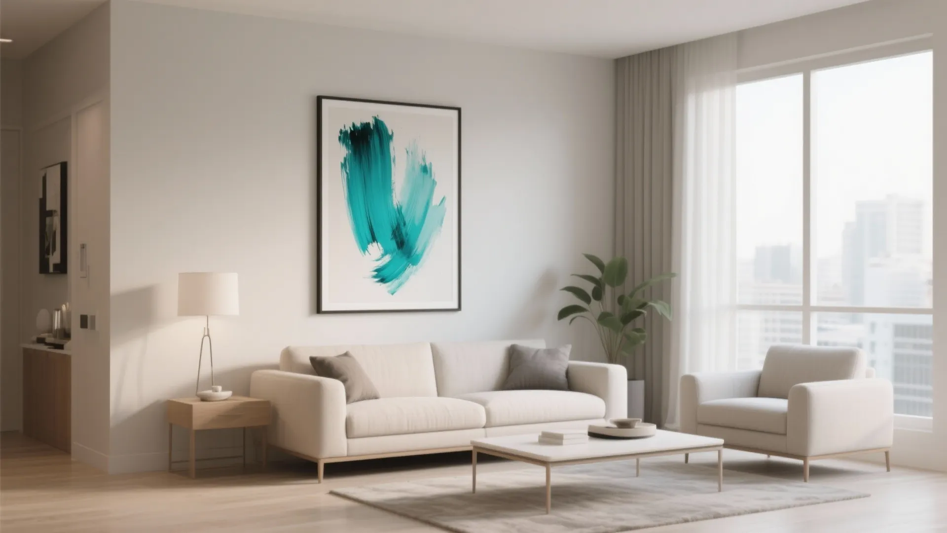 6. Artwork with Turquoise Accents