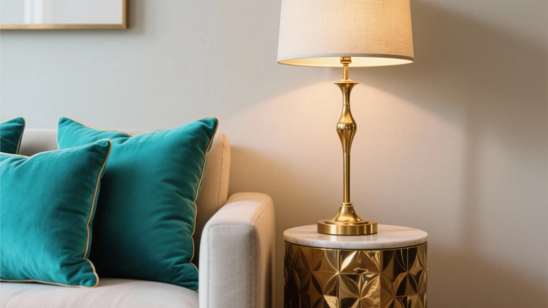 3. Turquoise and Gold Glam