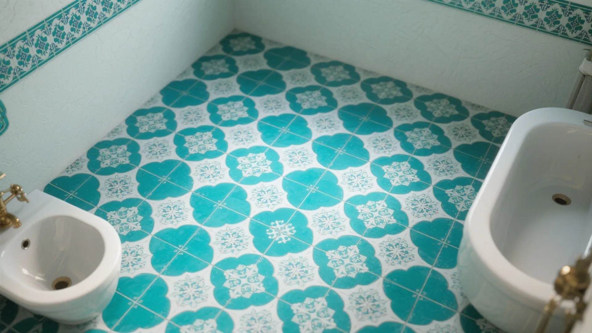 4. Turquoise Moroccan Patterns