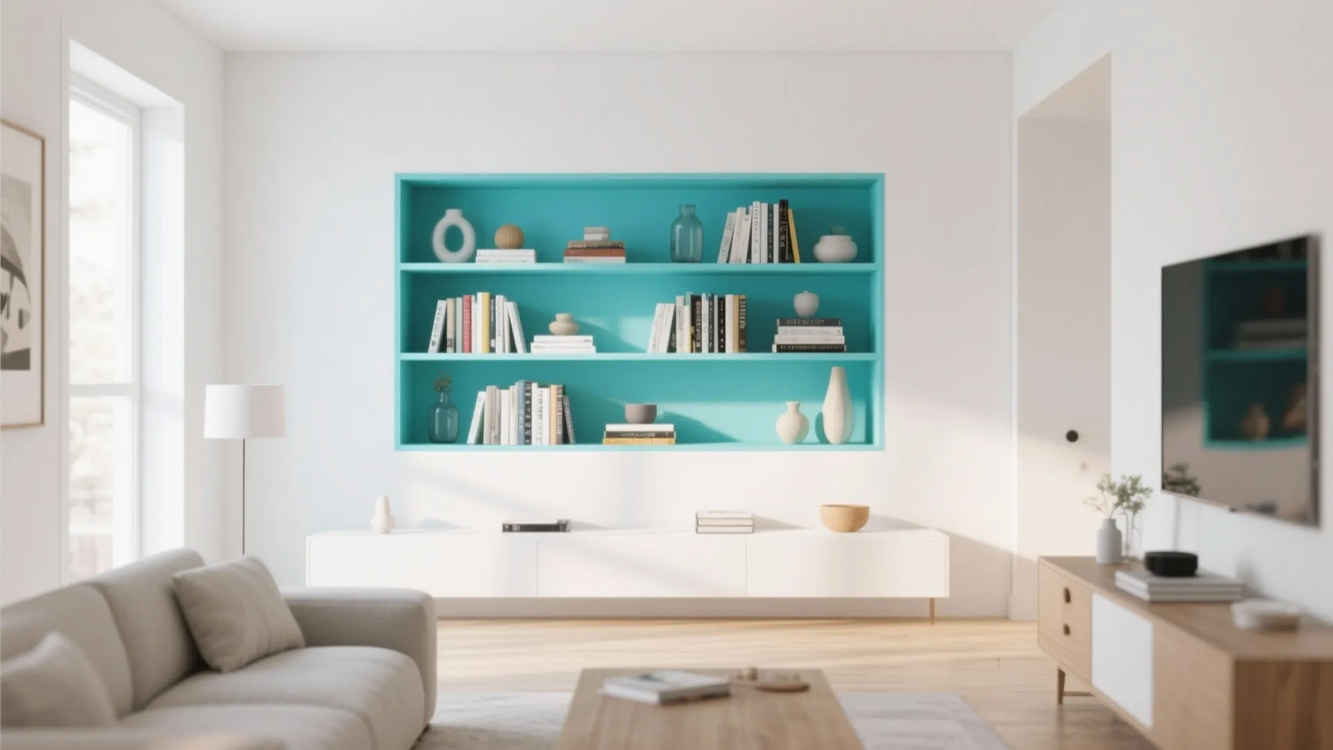 9. Turquoise Statement Niche