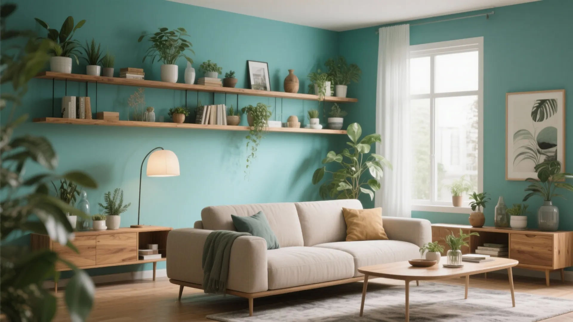 5. Turquoise and Wood Harmony