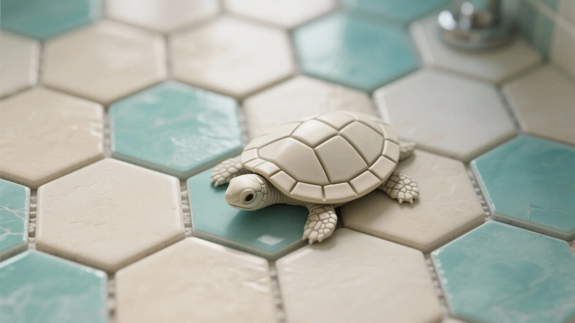 2. Textured Tiles Inspired by Turtle Shells