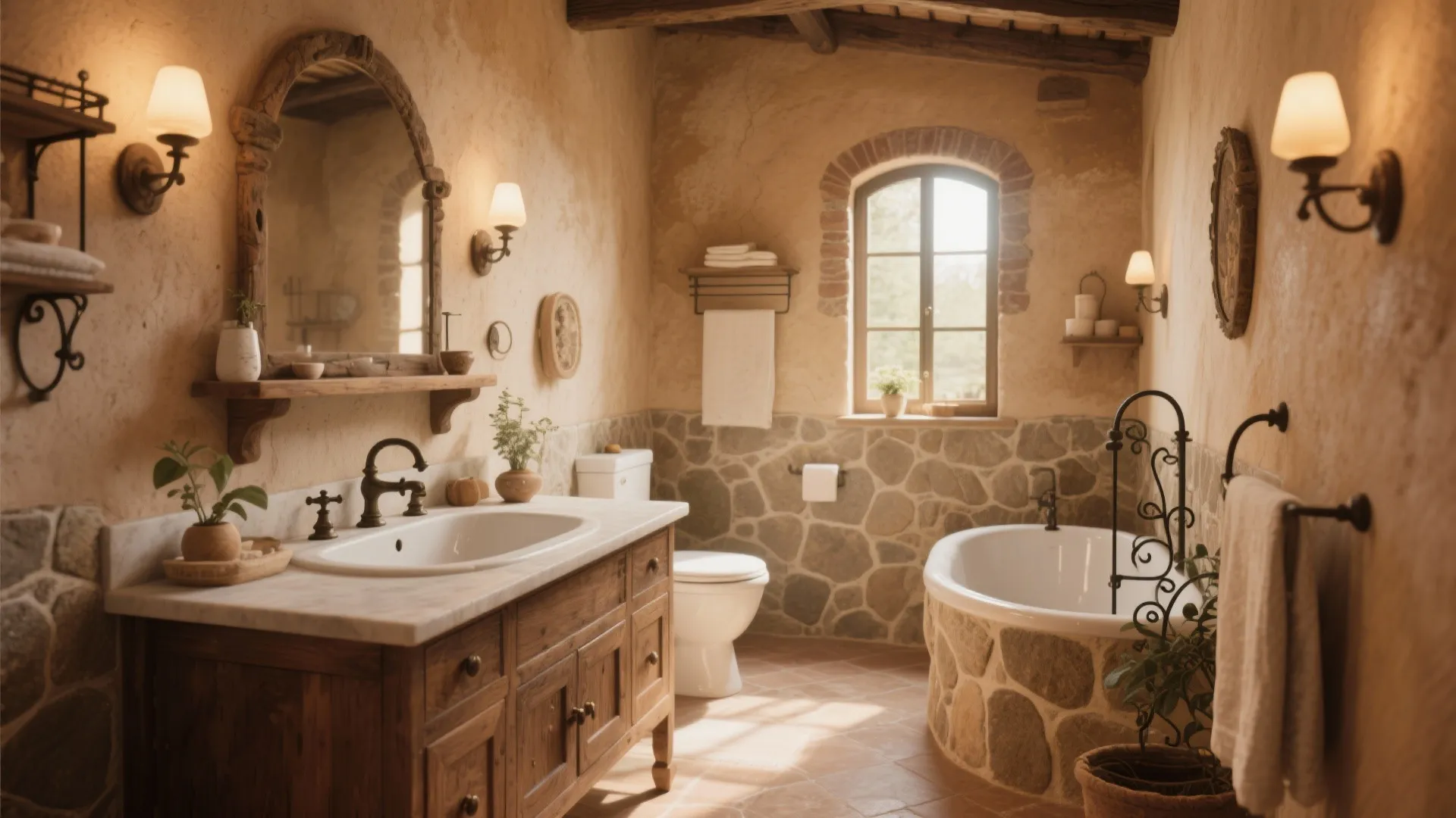Tuscan Style Bathroom Ideas for a Rustic Retreat: Transform Your Bathroom with Charming Tuscan Design