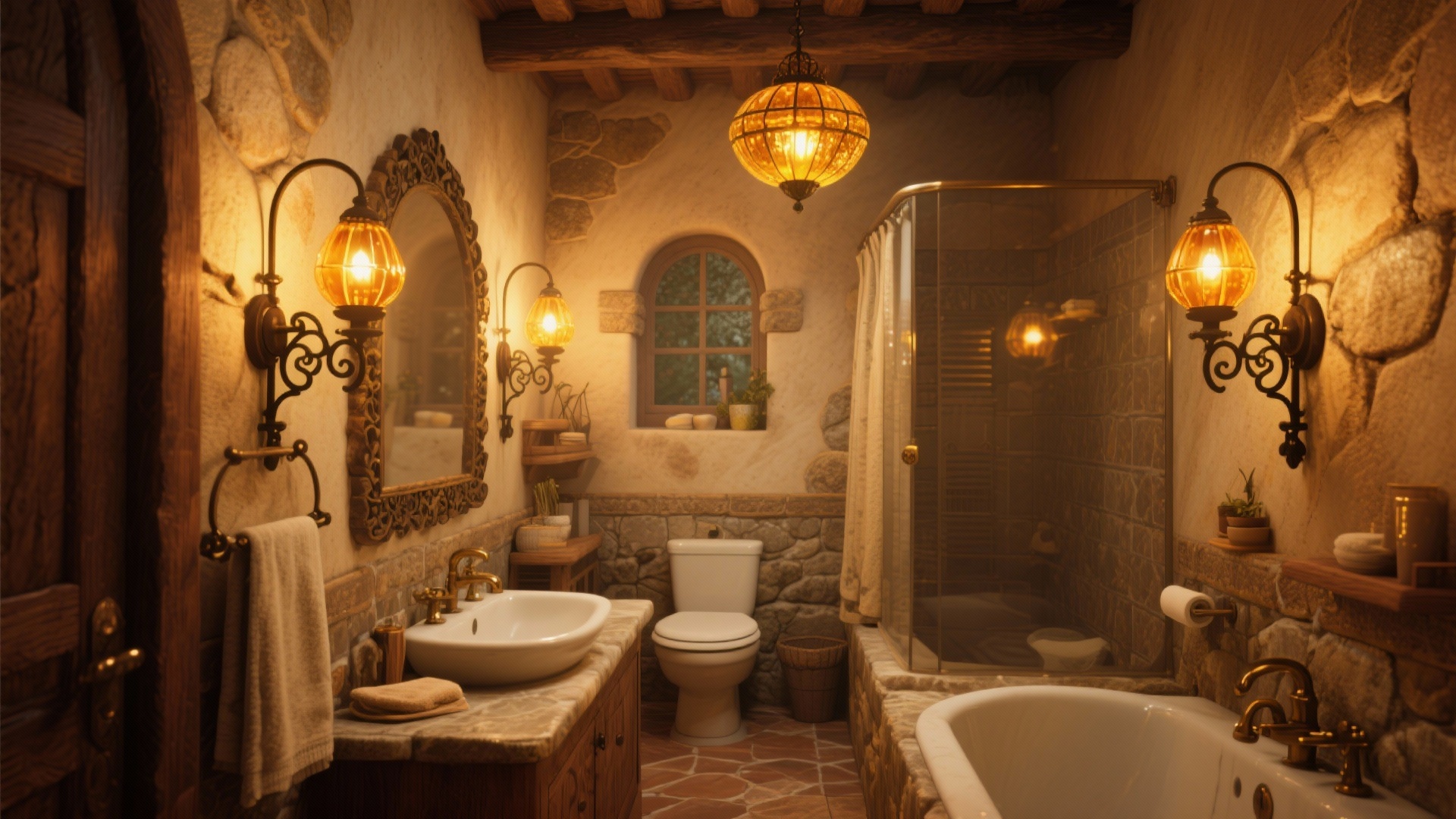 10 Tuscan Bathroom Decorating Ideas