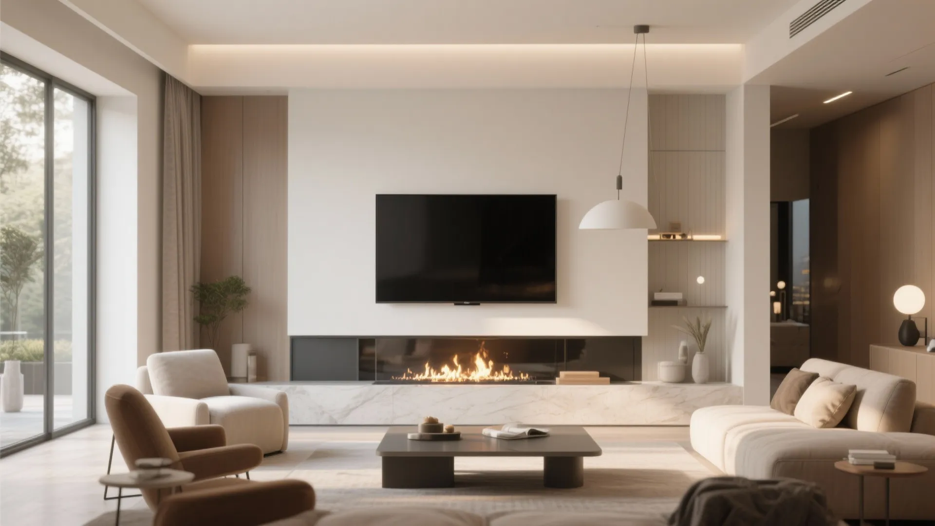 3. TV Above a Fireplace