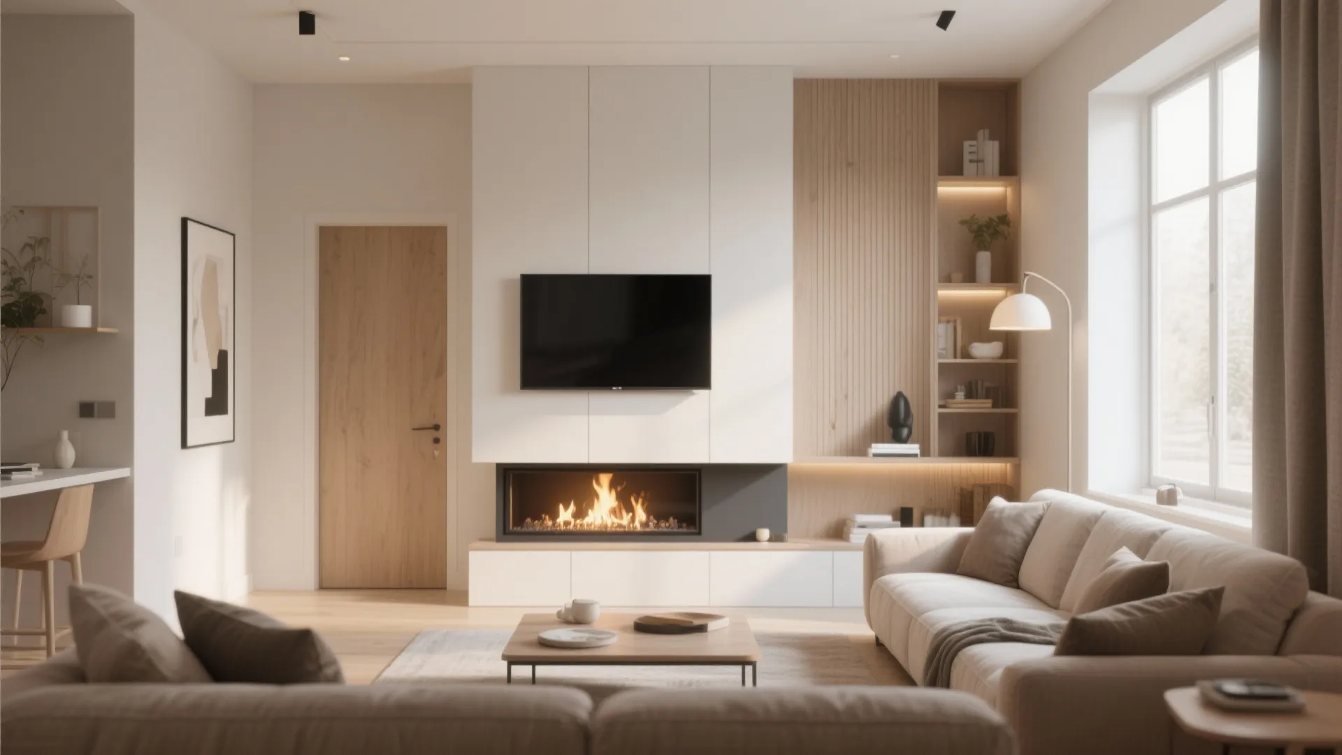 3. TV Above Fireplace