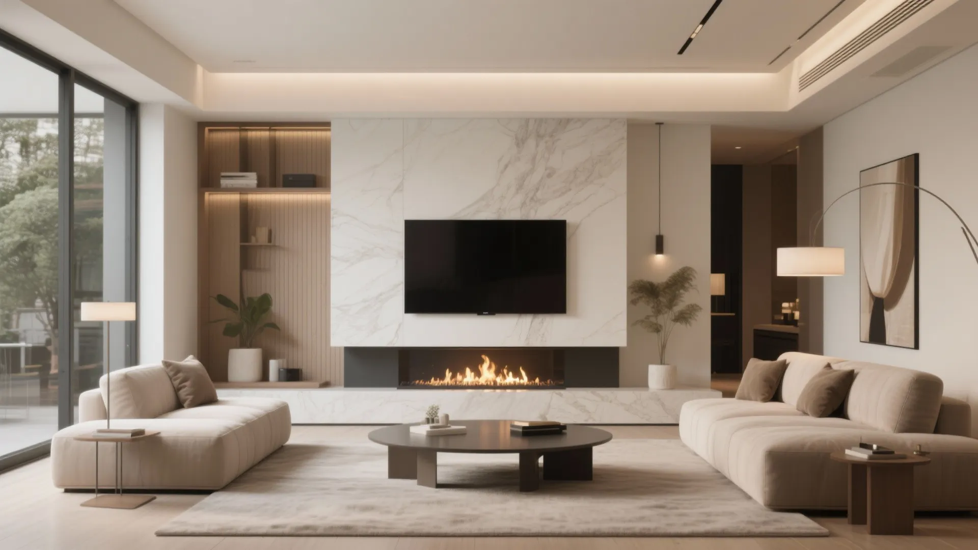 8. TV Above the Fireplace (With Caution)