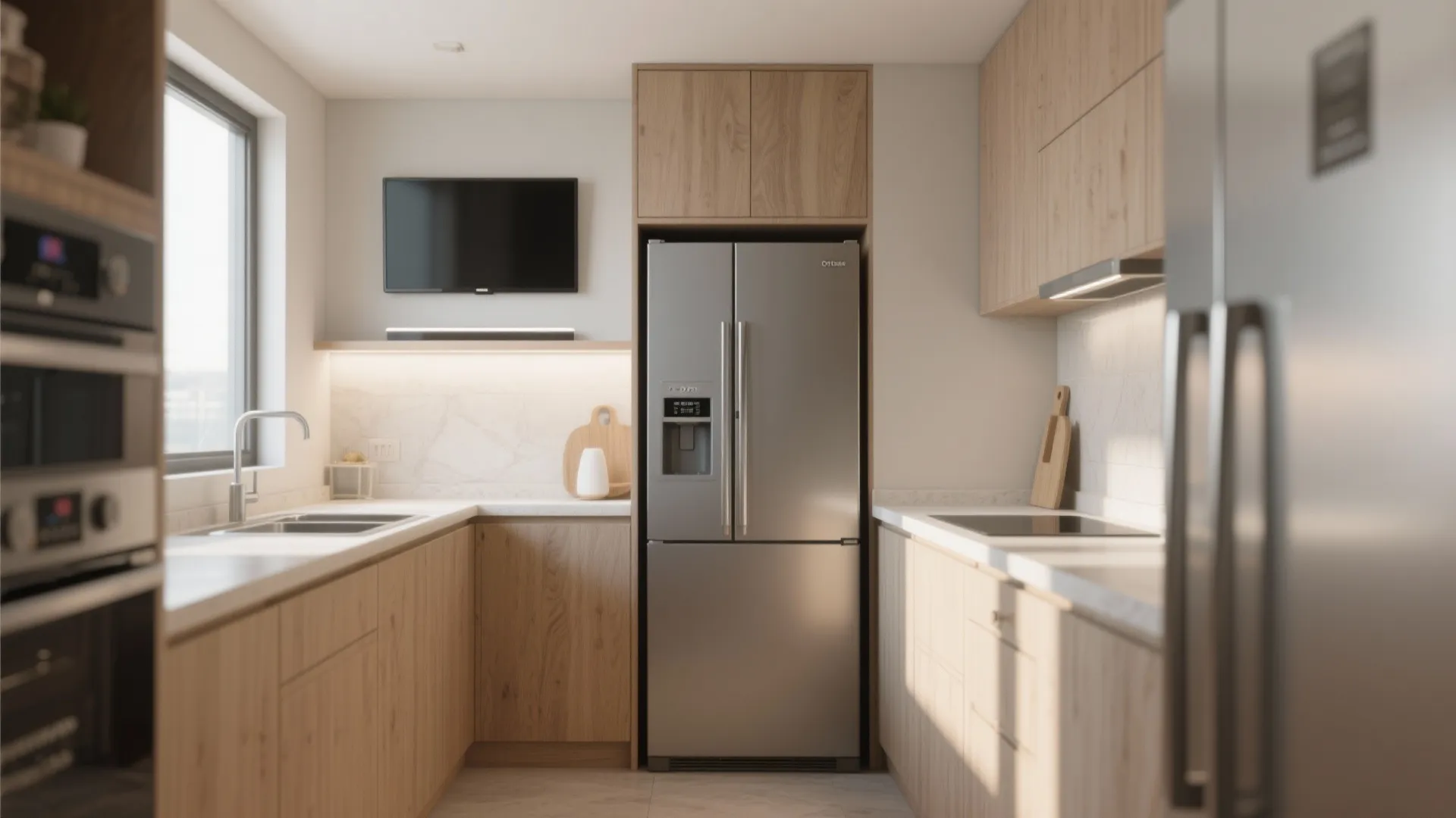 1. Above the Refrigerator