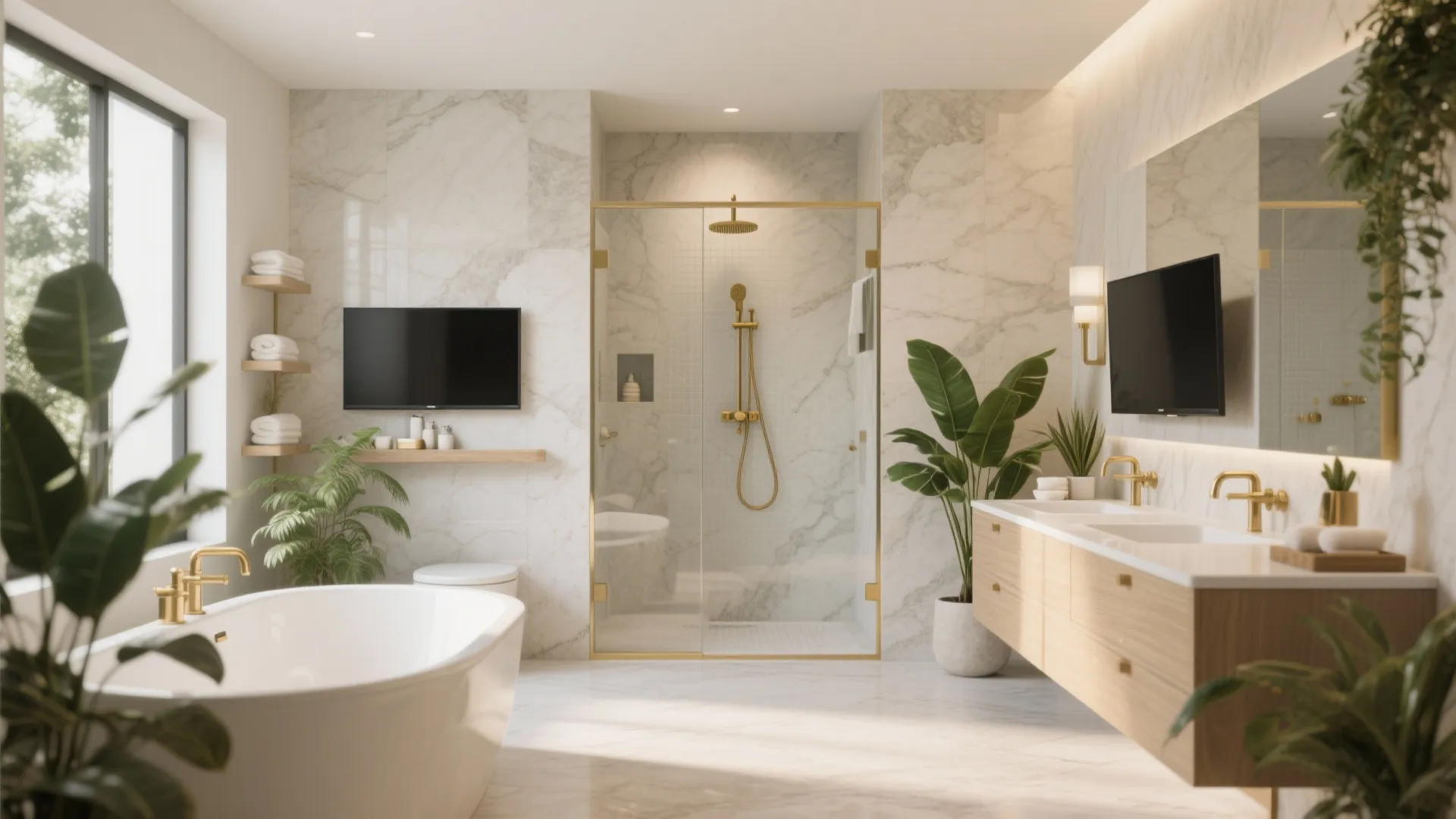 7. Across from the Walk‑In Shower