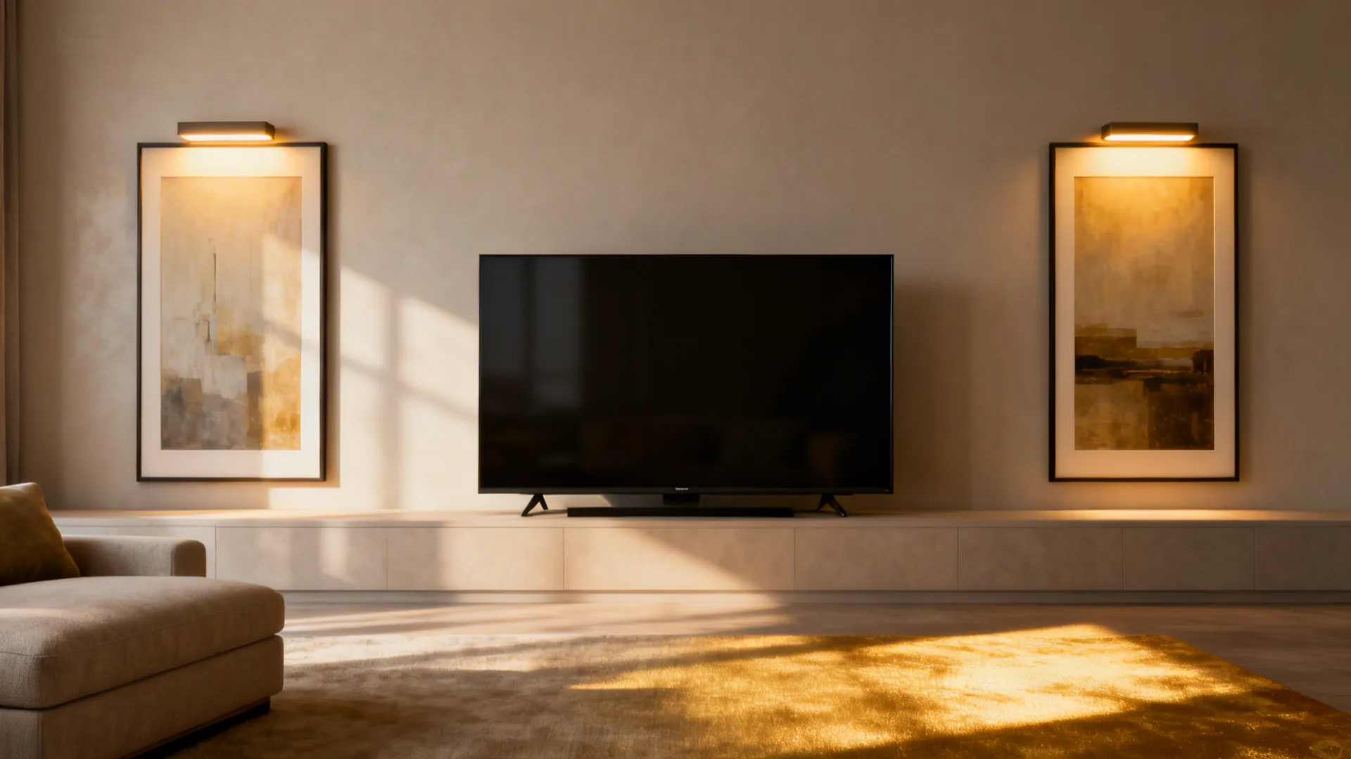 5. Combine TV and art for a gallery feel