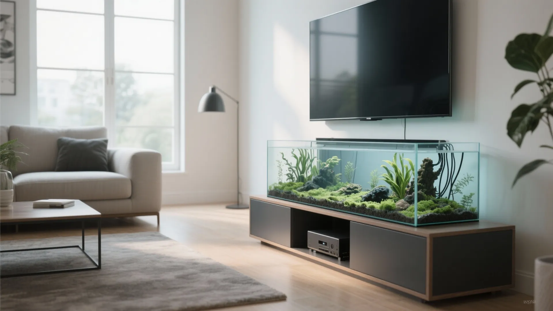 3. TV Stand Aquarium Combo