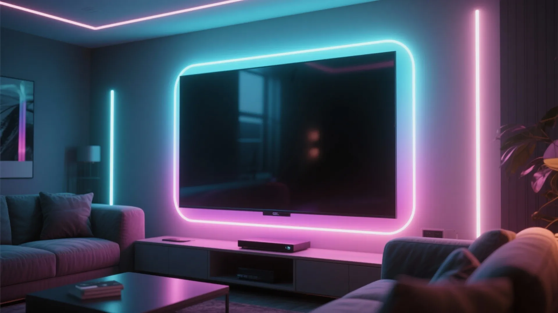 5. Dramatic TV Backlighting for Better Contrast