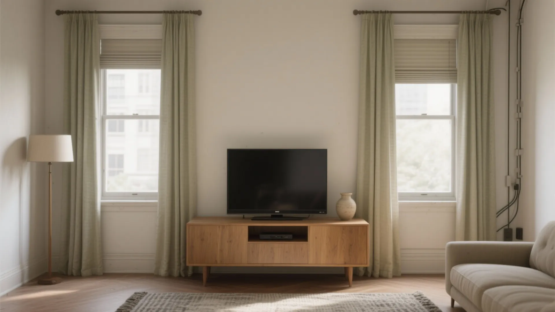 Use a Low Console Under or Between Windows