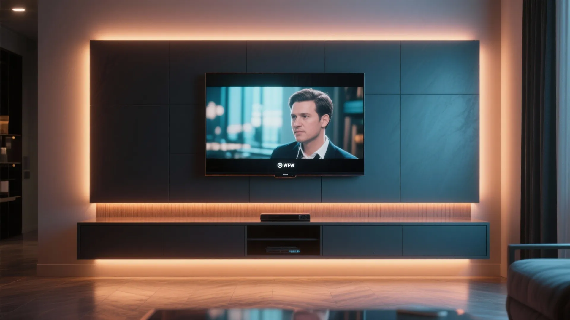 4. Add backlighting to a TV or monitor for eye comfort