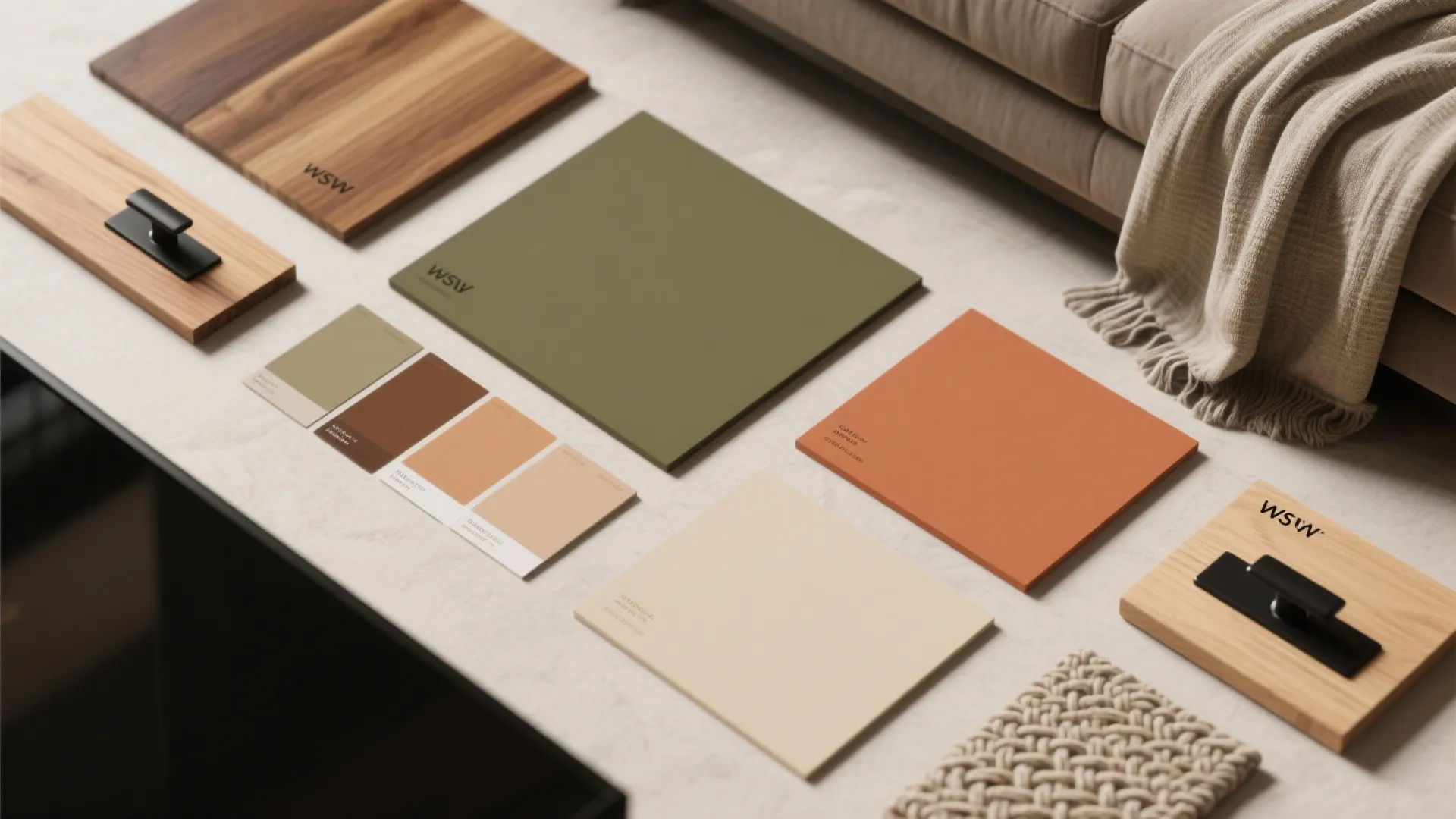 Earthy Tones with Wood and Matte Black