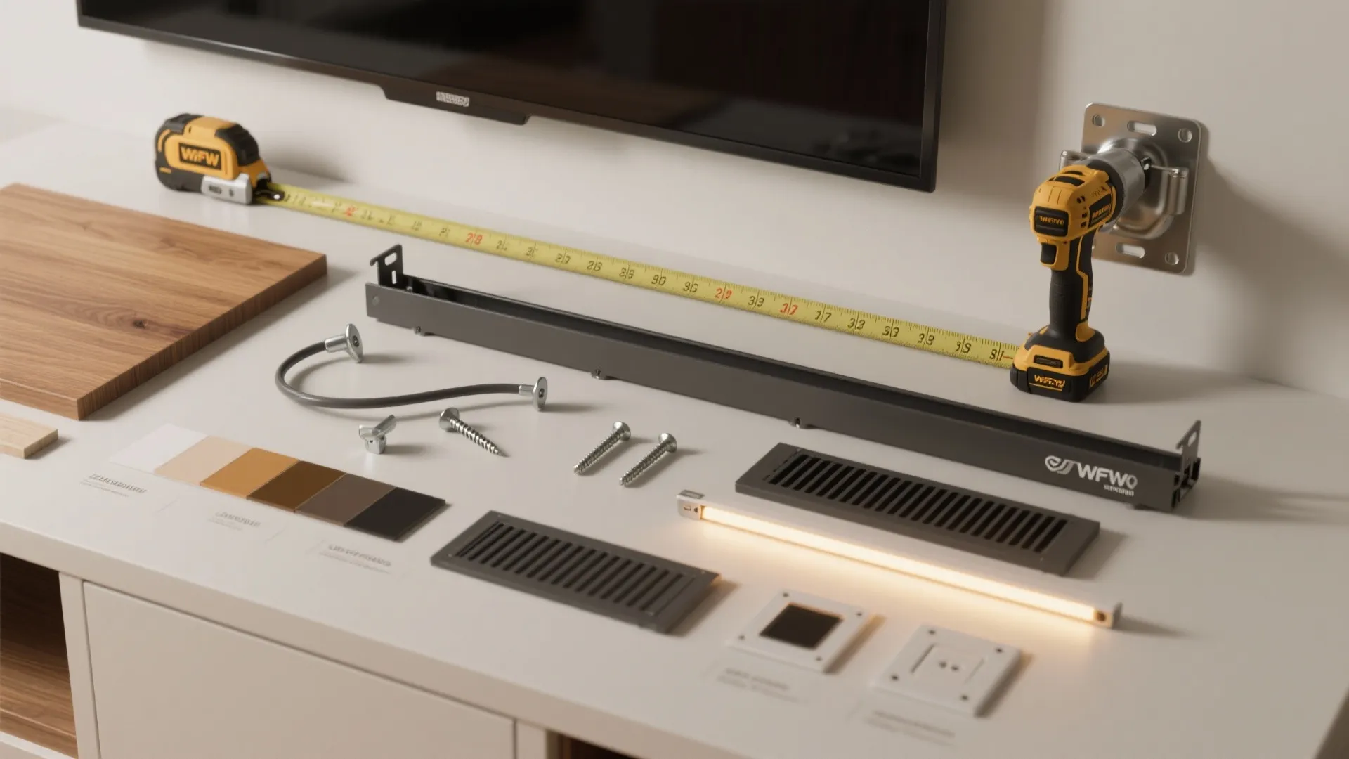 How should I plan lighting around the TV?