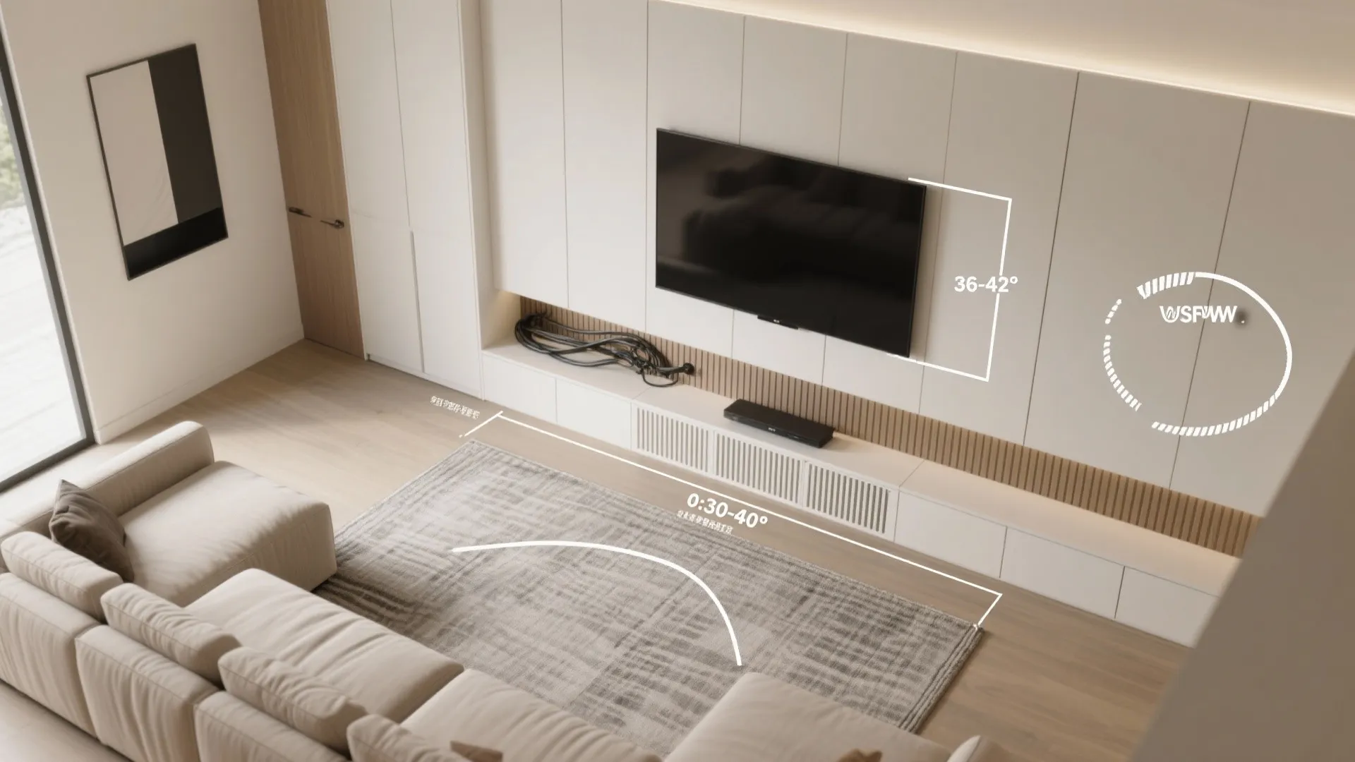 What’s a budget-friendly way to get a luxe TV wall look?