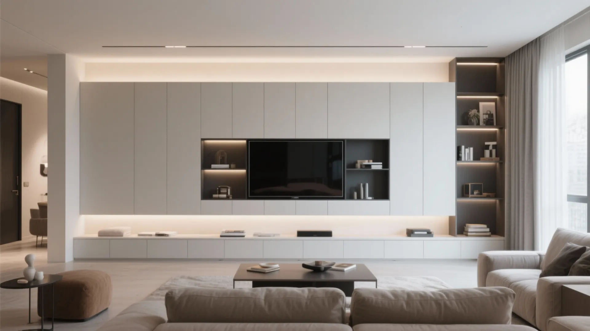 6. Television Feature Wall