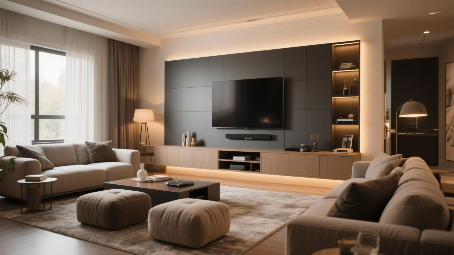 5. TV Focal Wall