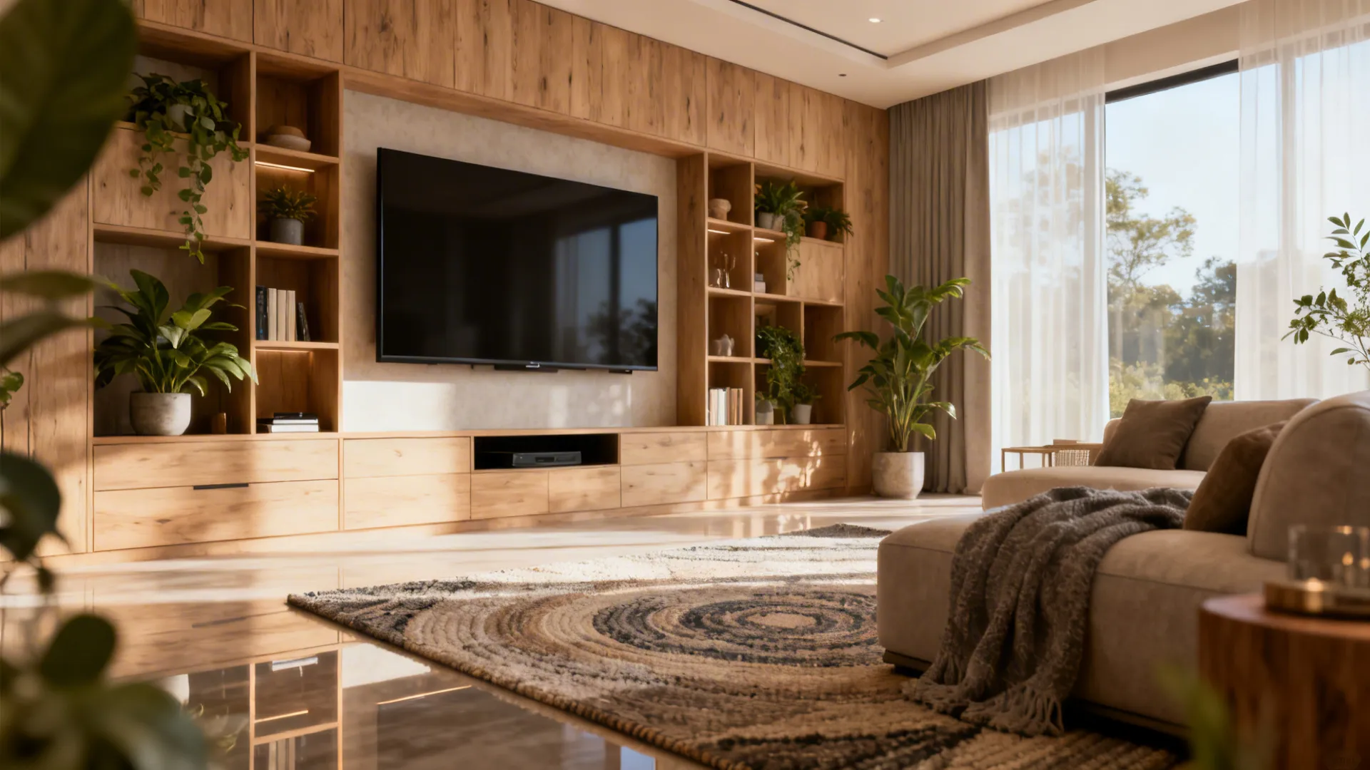 5 Living Room Ideas with TV on the Wall