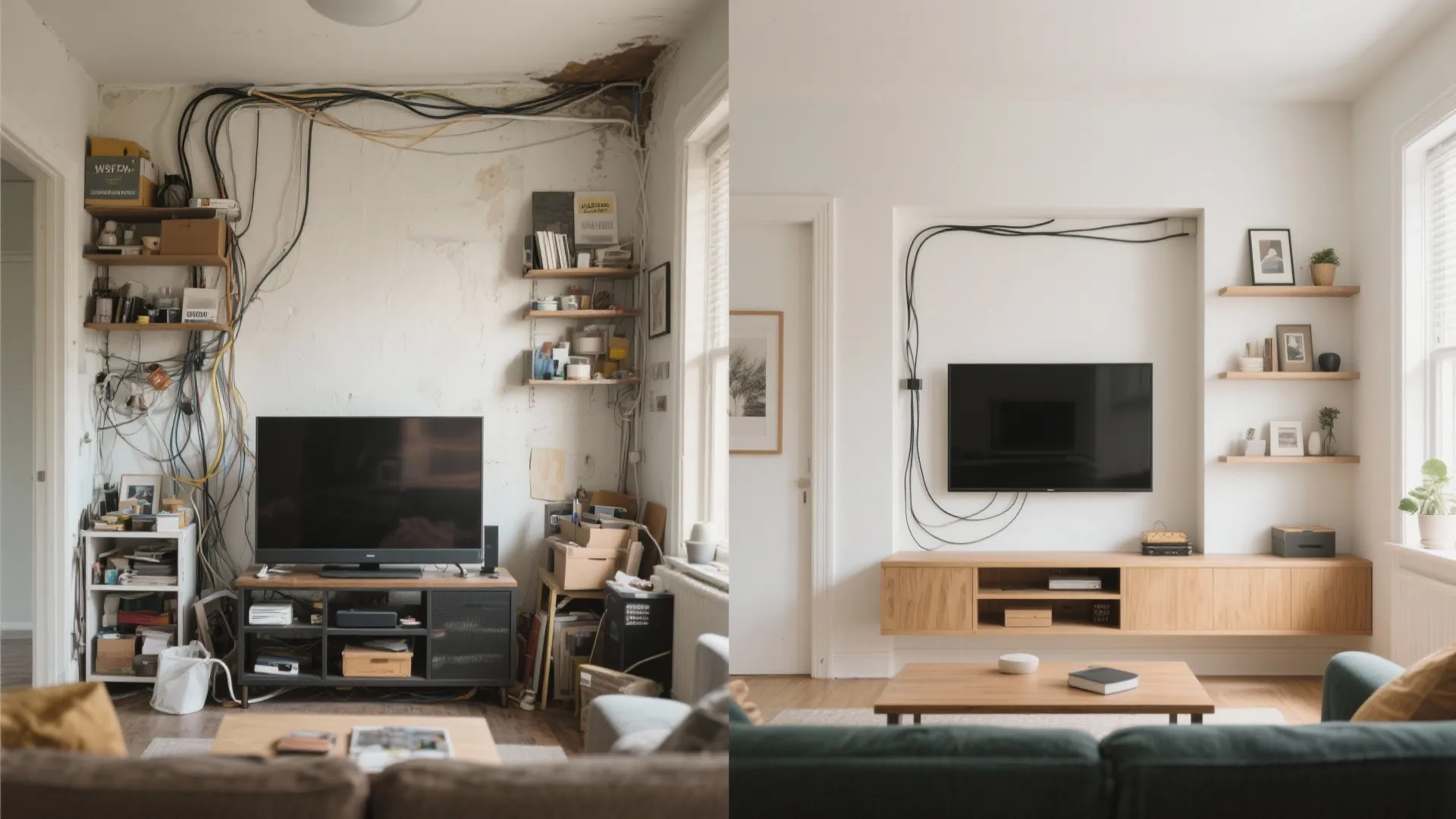 Built-In Storage Wall with TV Niche