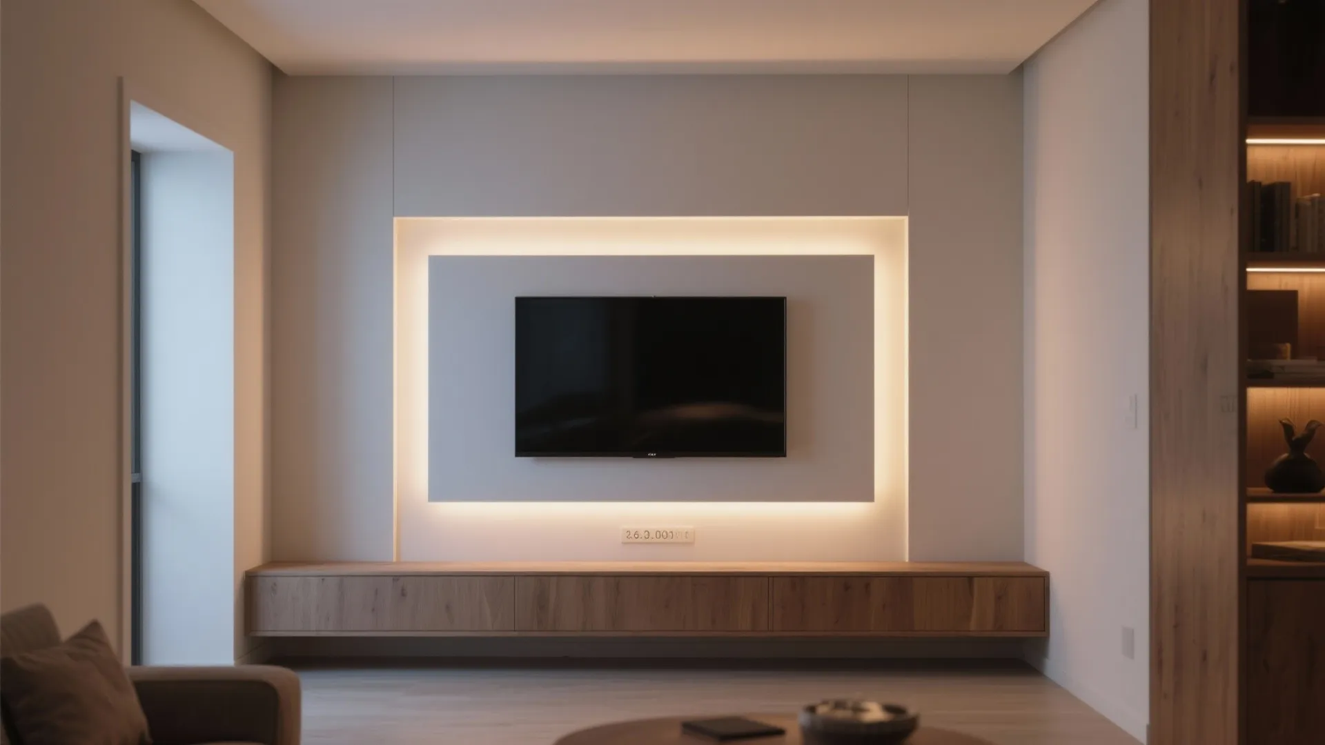 Built-in Niche with LED Backlighting