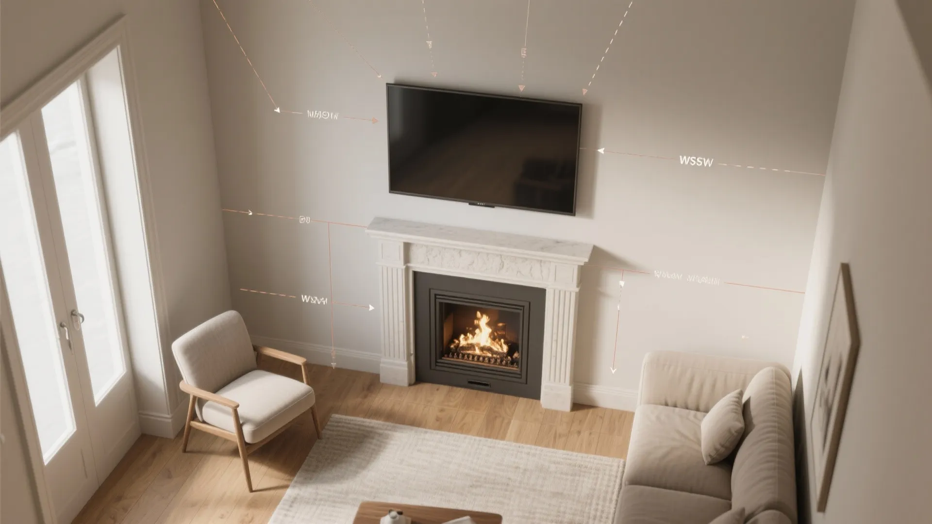 TV Above the Fireplace—Only If You Respect Ergonomics