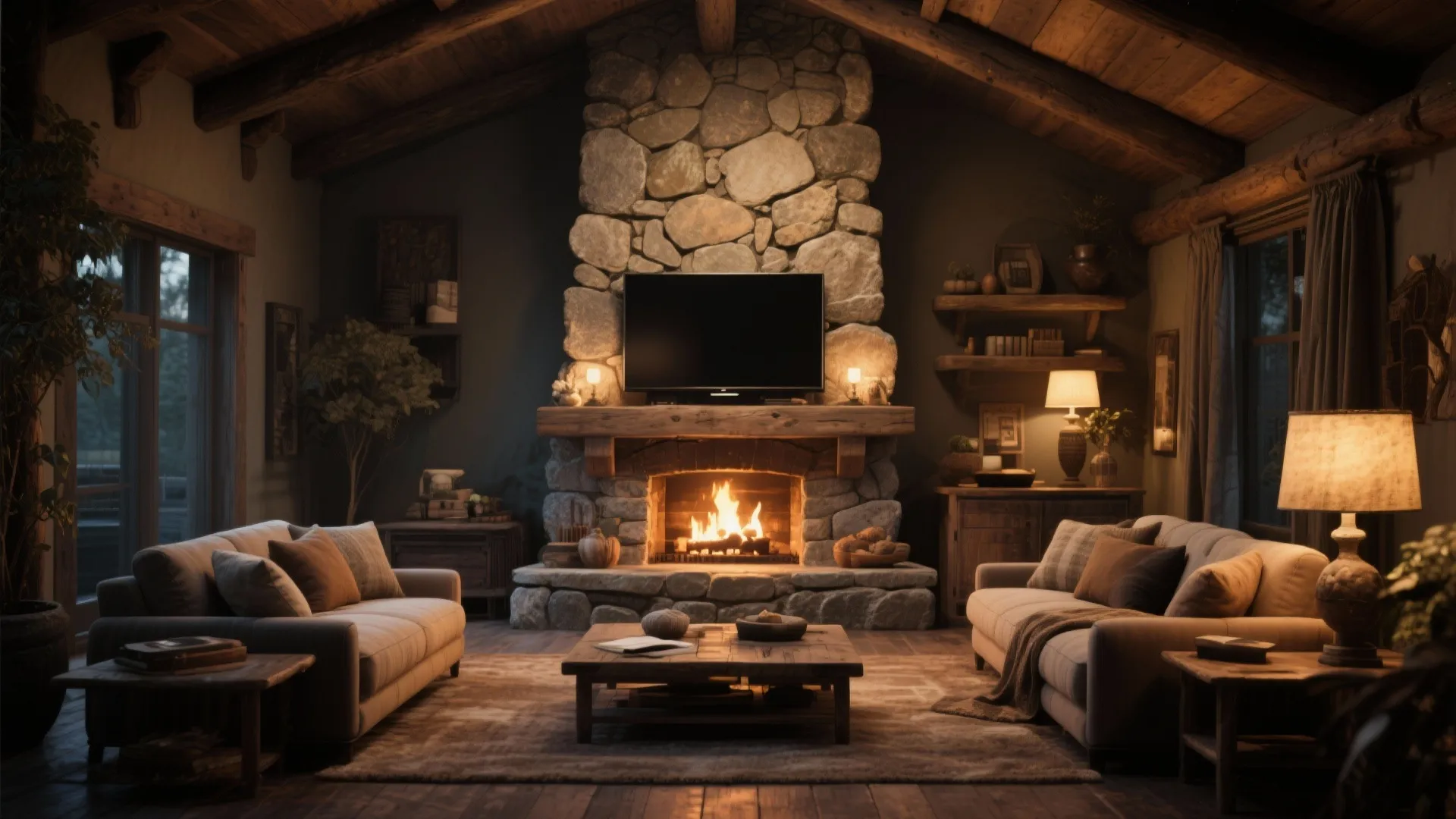 6. Above the Fireplace Setup