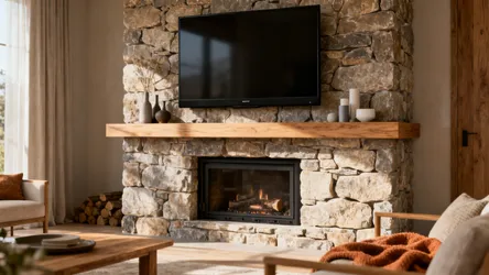 5 Living Room TV Over Fireplace Ideas