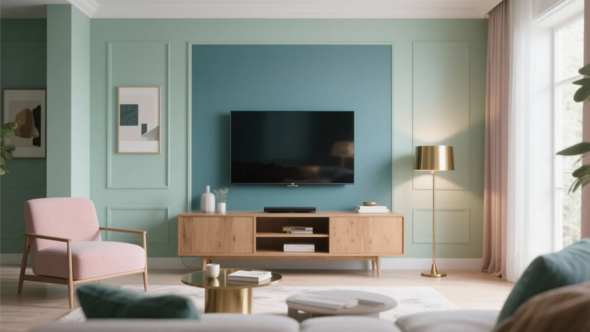 Pastels with Warm Metallics