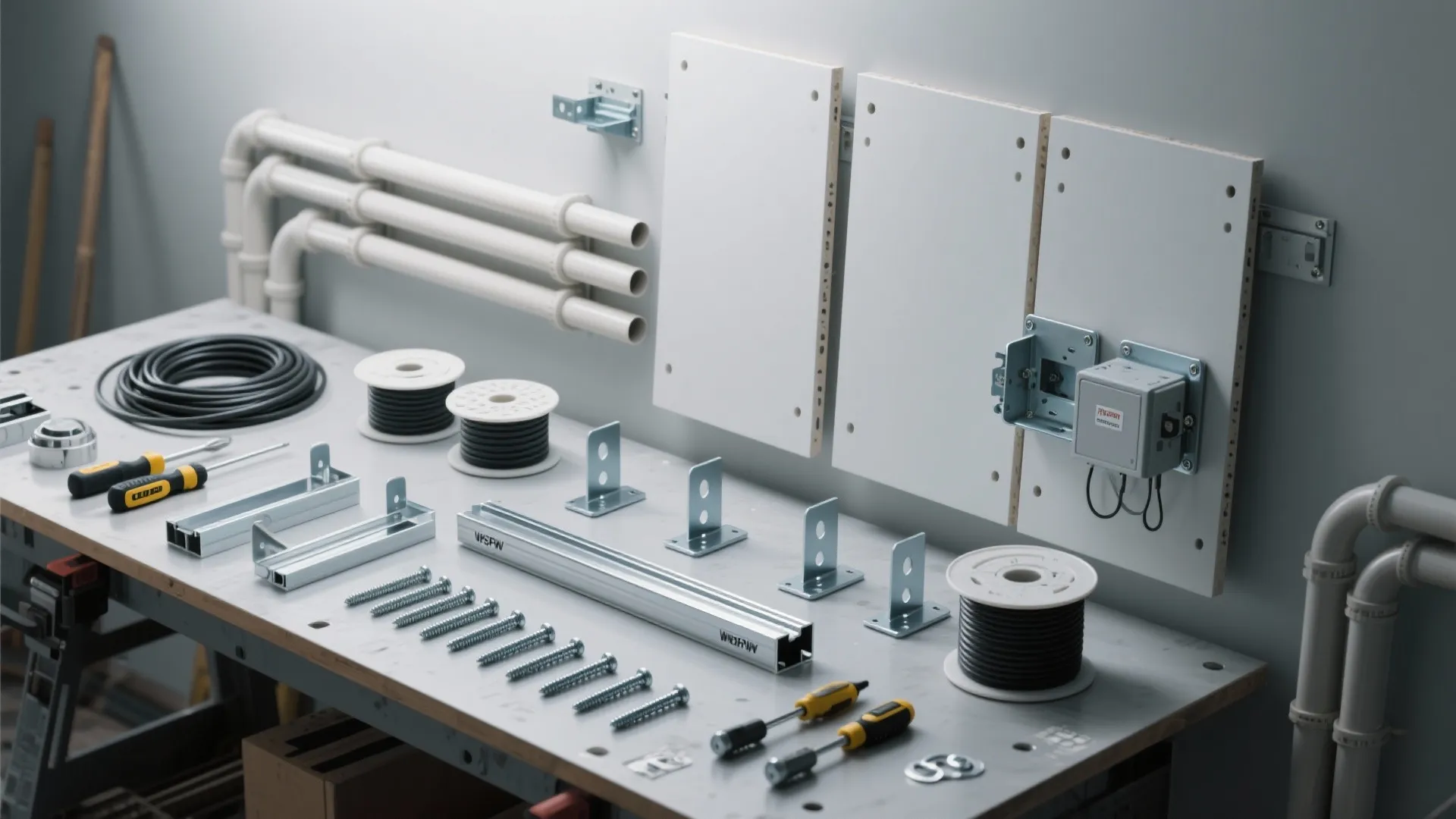 POP TV Wall With Integrated Storage