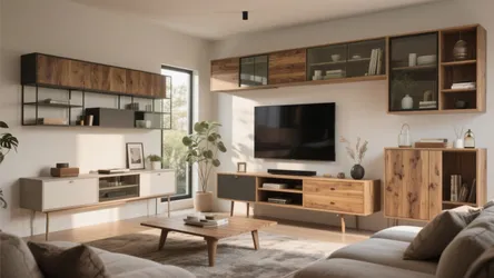 5 Creative TV Unit Design Ideas for Living Rooms