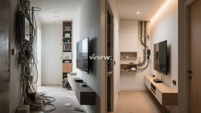Before & After: Transform Your Entertainment Wall with Clean Lines & Hidden Cables