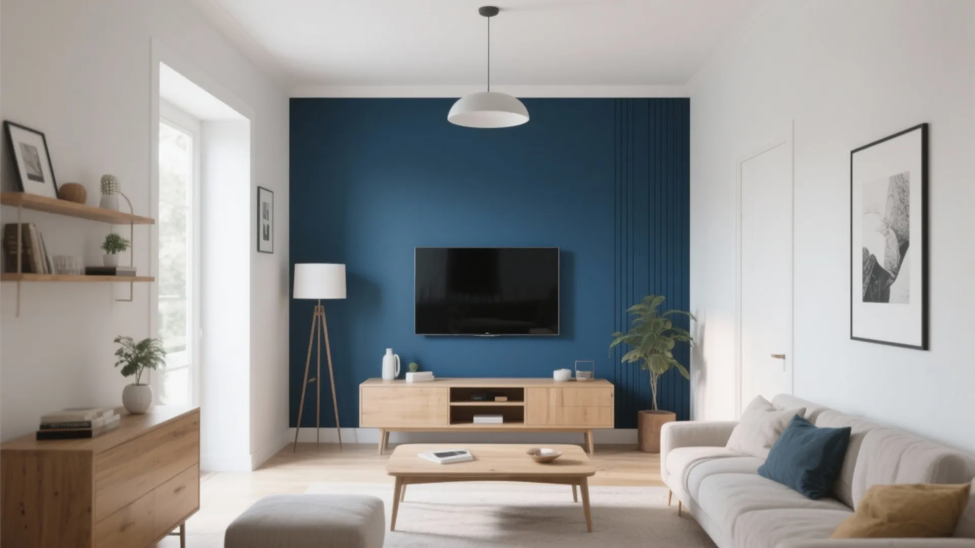 5 Simple TV Wall Paint Design Ideas: Creative and Practical Ways to Transform Your TV Wall