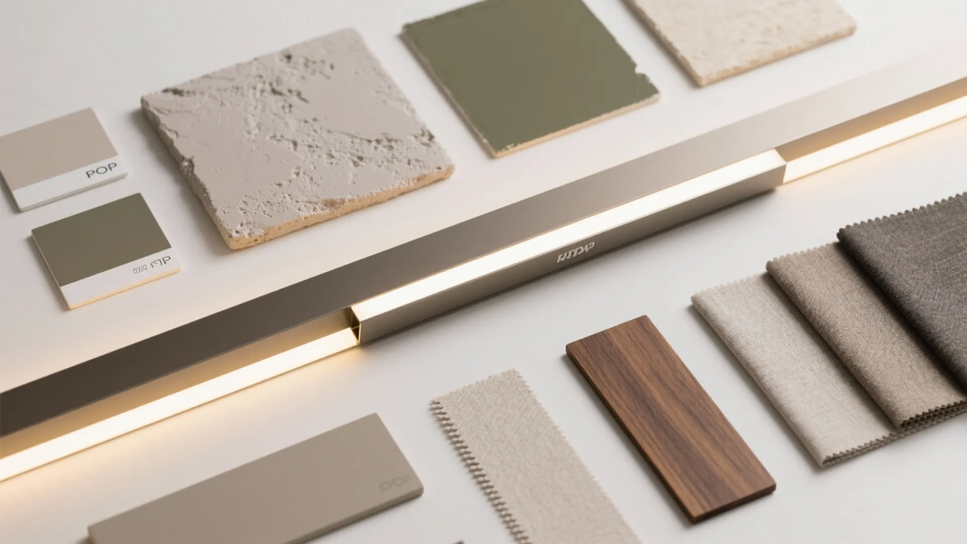 5) Soft curves with cove lighting and a color wash