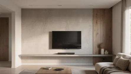 5 Hall Texture Paint Designs for TV Wall