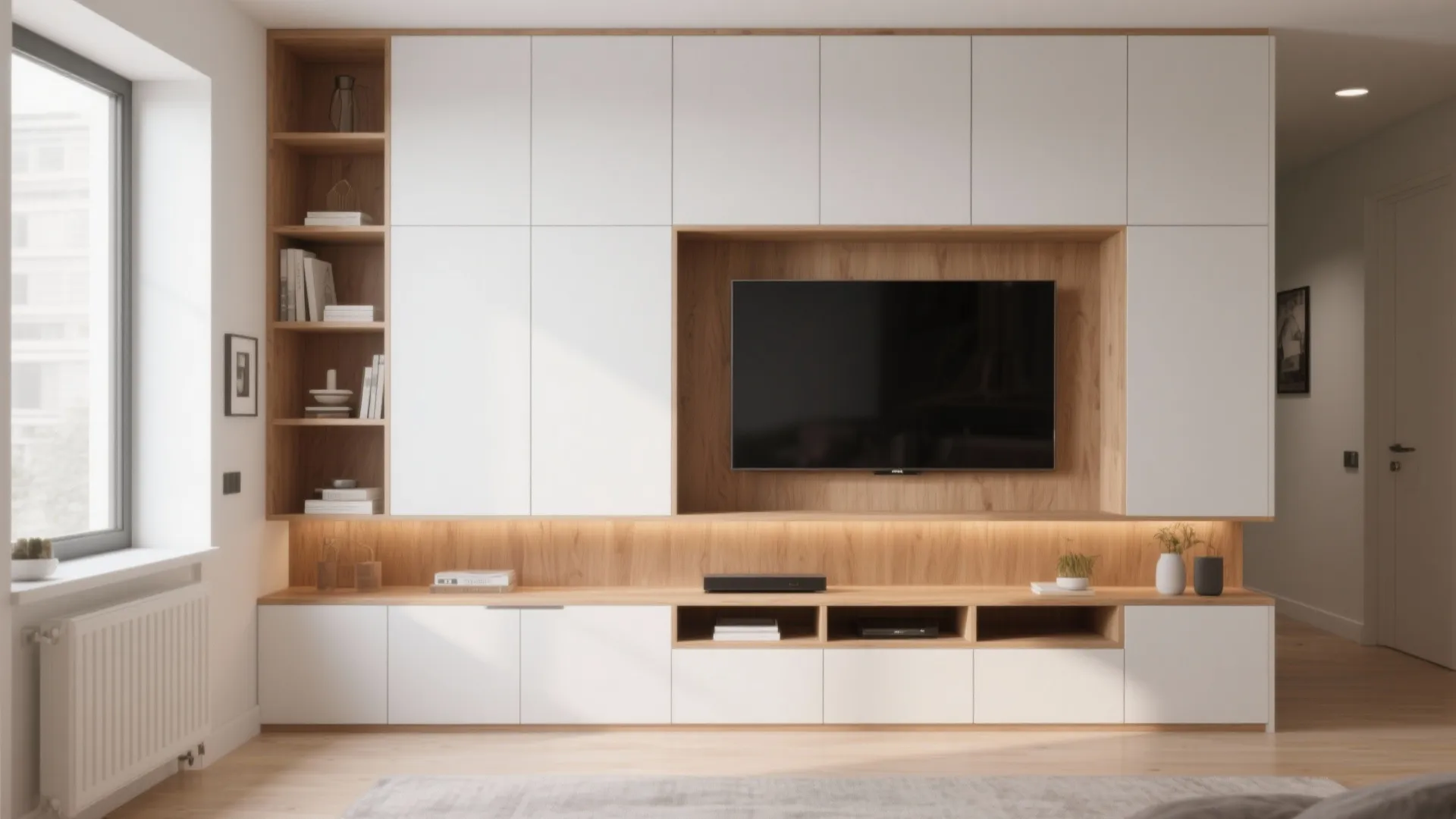 Integrated Storage Wall