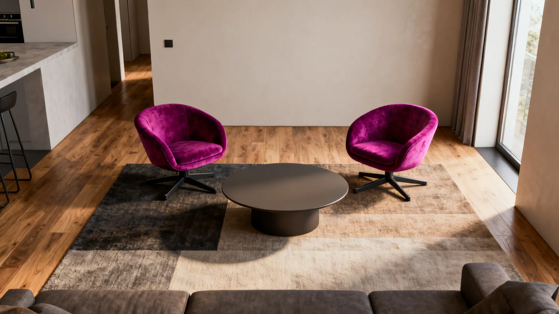 3. Twin Accent Swivels for Conversation