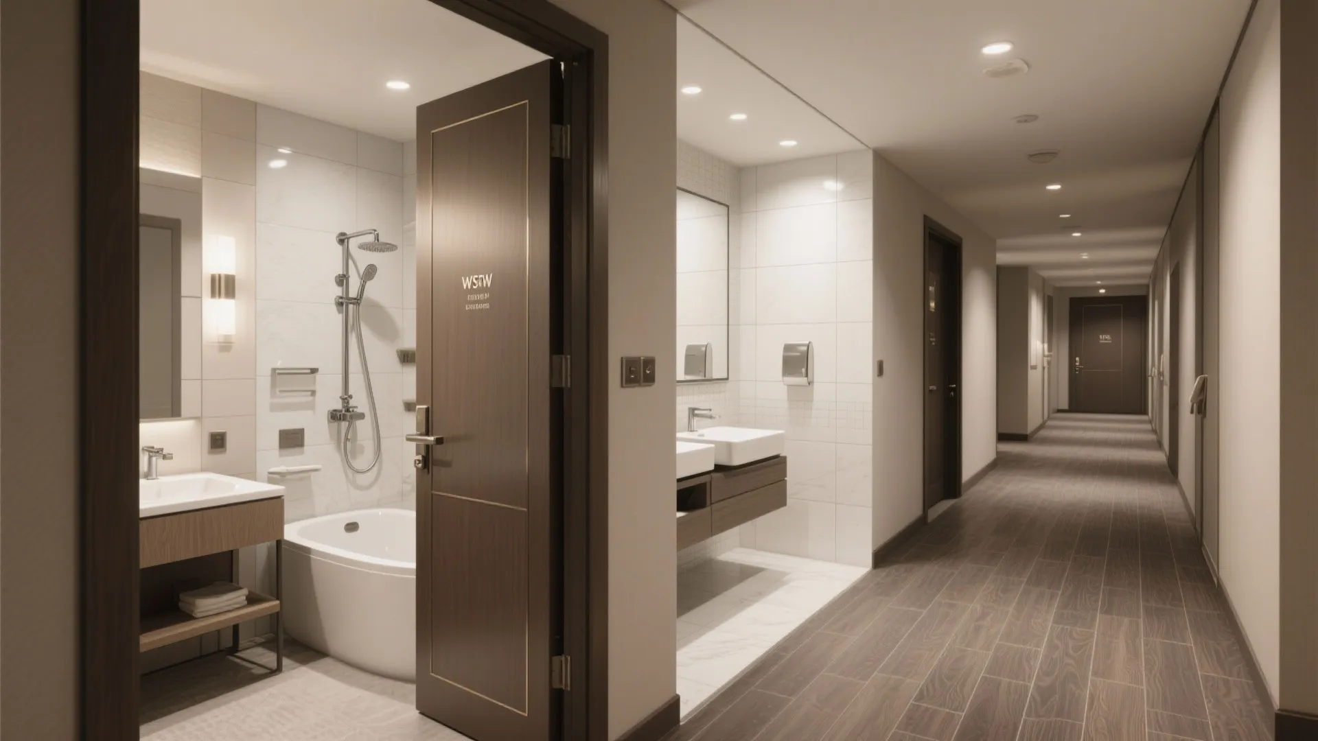 3. Twin bathroom strategy
