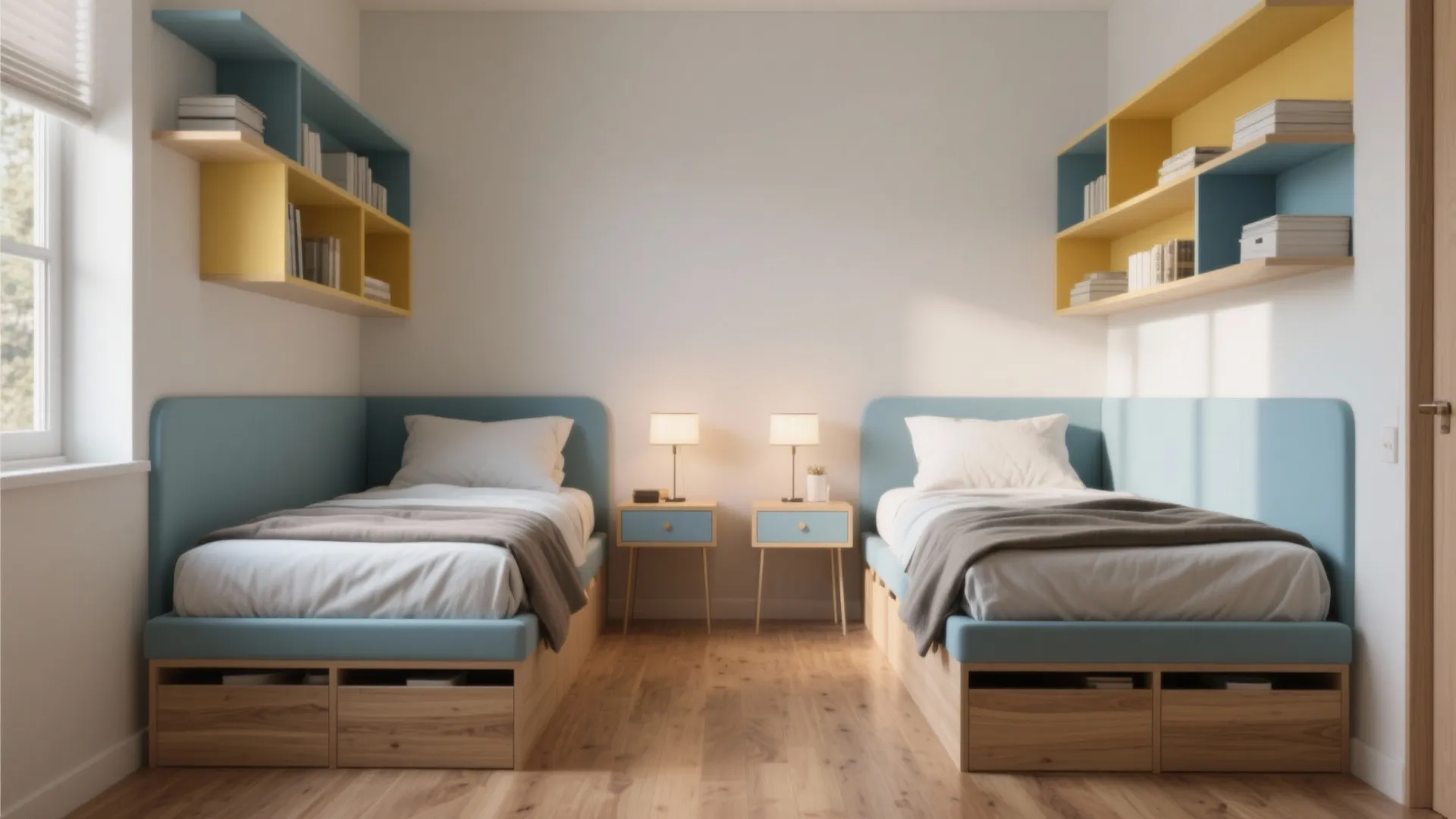 2 Twin Beds Small Room: 5 Space-Saving Ideas