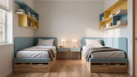 2 Twin Beds Small Room: 5 Space-Saving Ideas