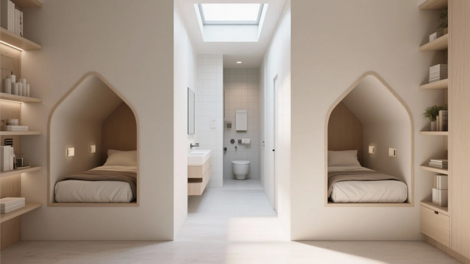 3. Twin Nook Bedrooms with Shared Bath