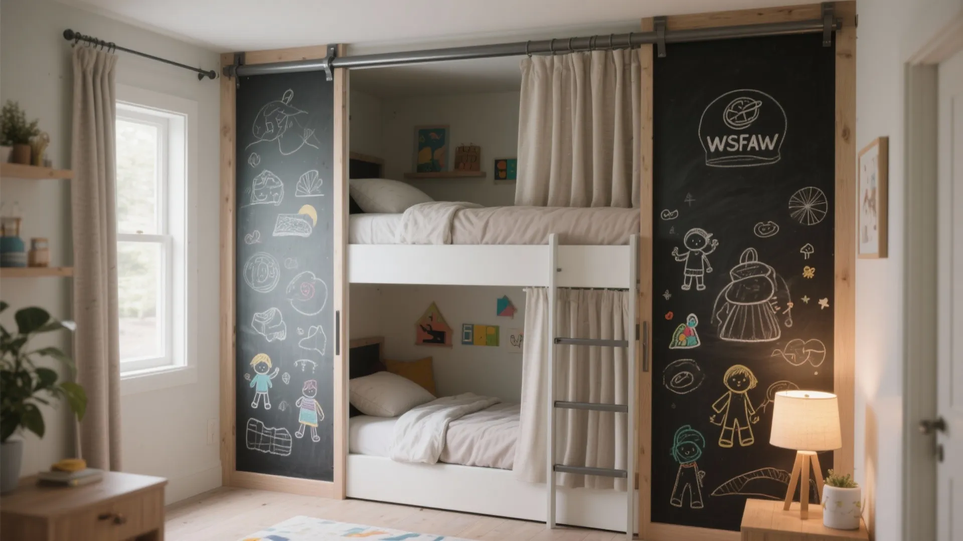 Compact Twin-Over-Twin with Sliding Panels