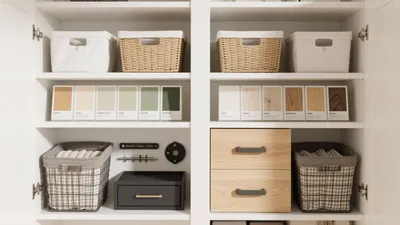Organized Closet Storage Ideas with Baskets and Drawers