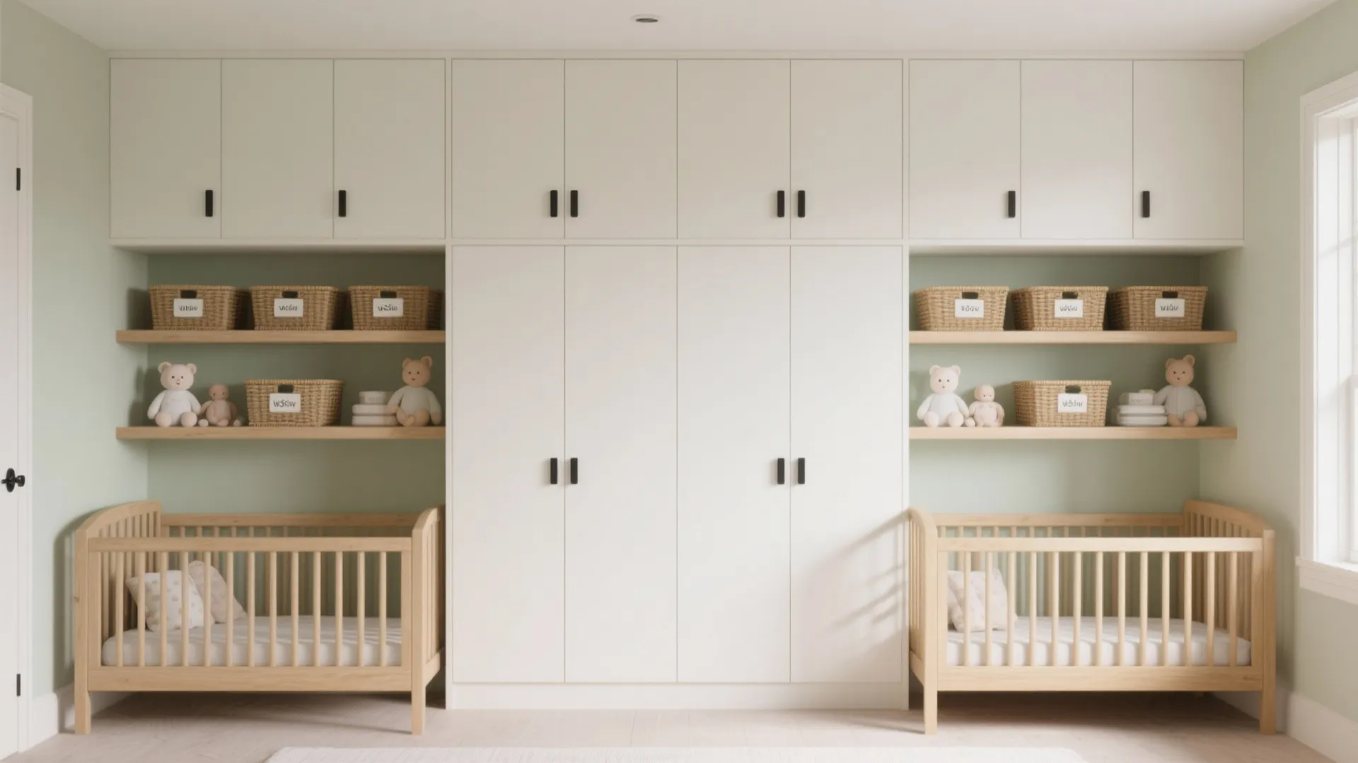 Vertical Storage Wall with Split Zones